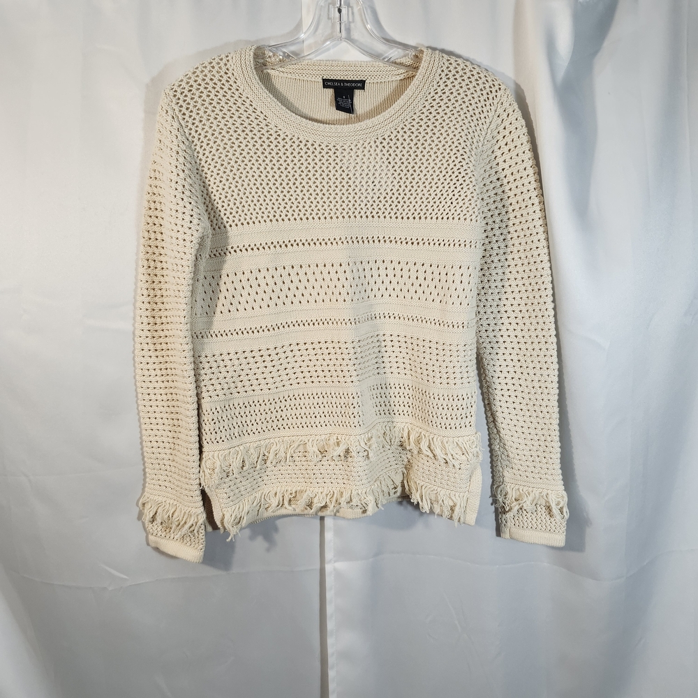 Chelsea & Theodore Cream Knit Sweater